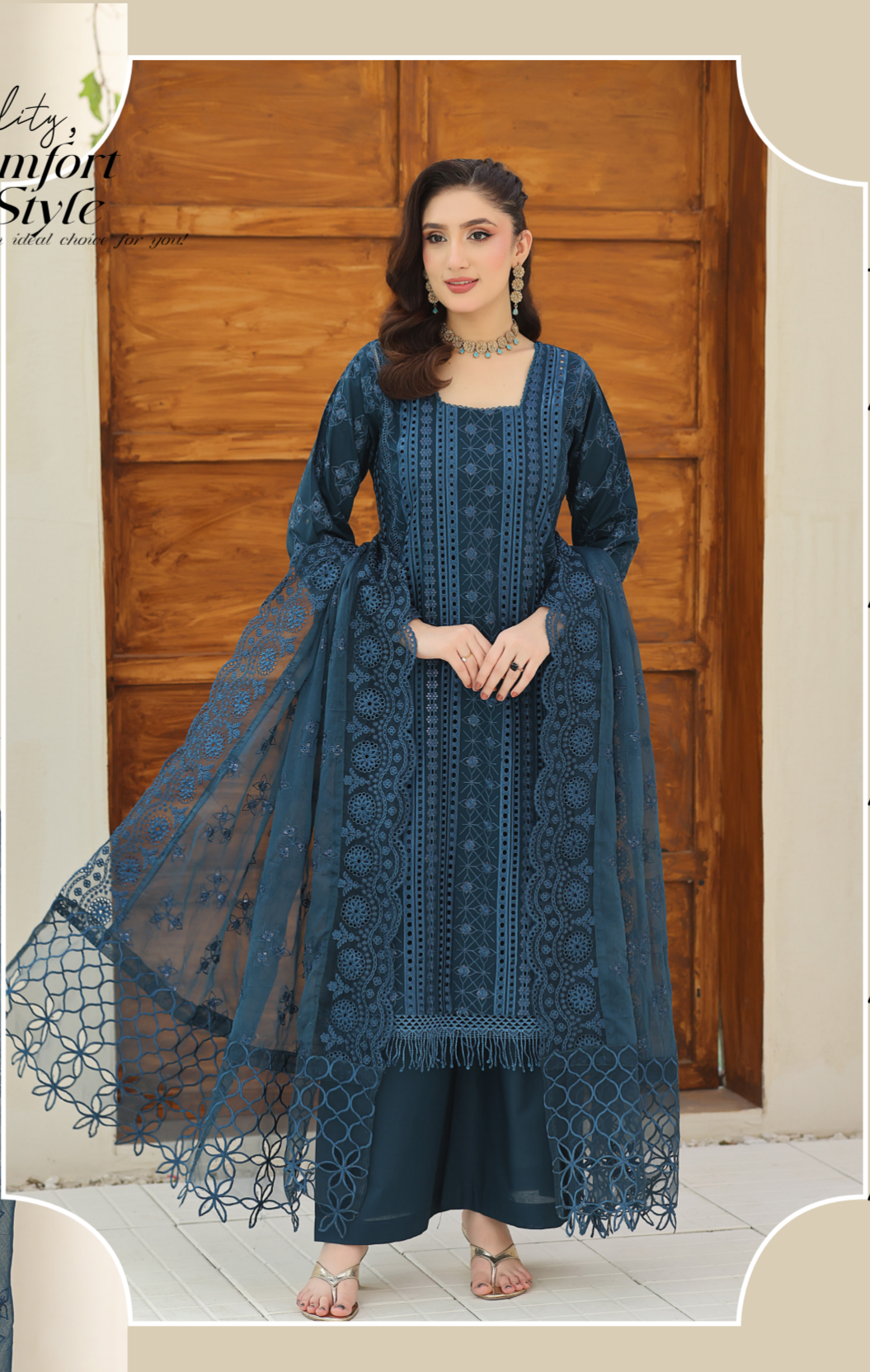 Armal By Aeen 3Pcs Embroidery - D_06