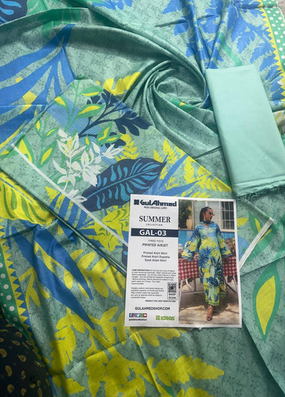 GulAhmed Unstitched LAWN  3PCS COLLECTION 2026 GAL-3