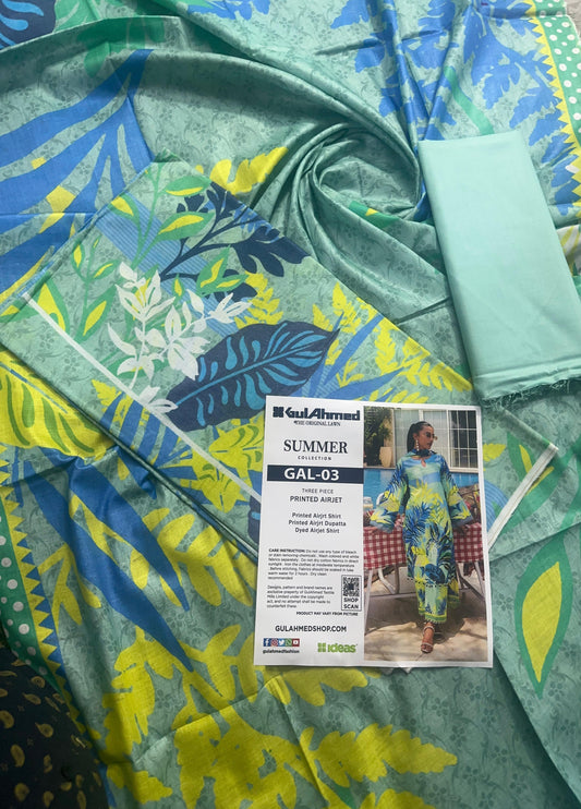 GulAhmed Unstitched LAWN  3PCS COLLECTION 2026 GAL-3