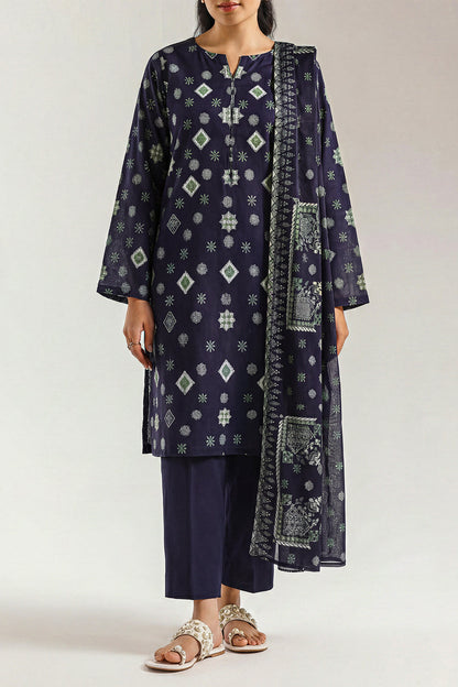 SAYA D.C:-U01-26219-P02B - 3 Piece Printed Lawn Collection