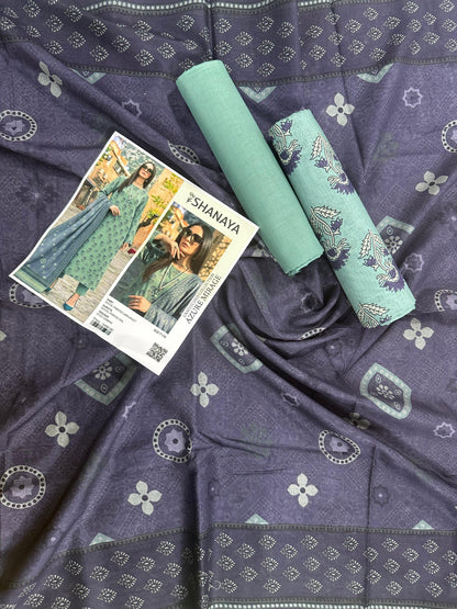 SHANAYA – AZURE MIRAGE 3PC UNSTITCHED COLLECTION