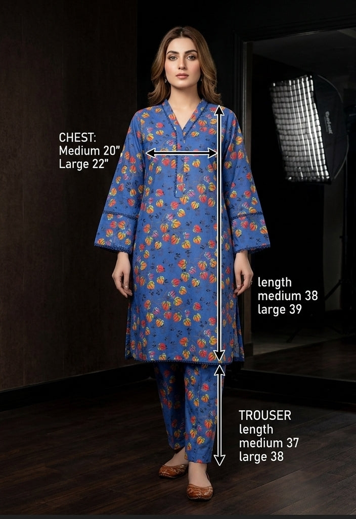 Sana Safinaz 2Pcs Printed Lawn Stitched Collection