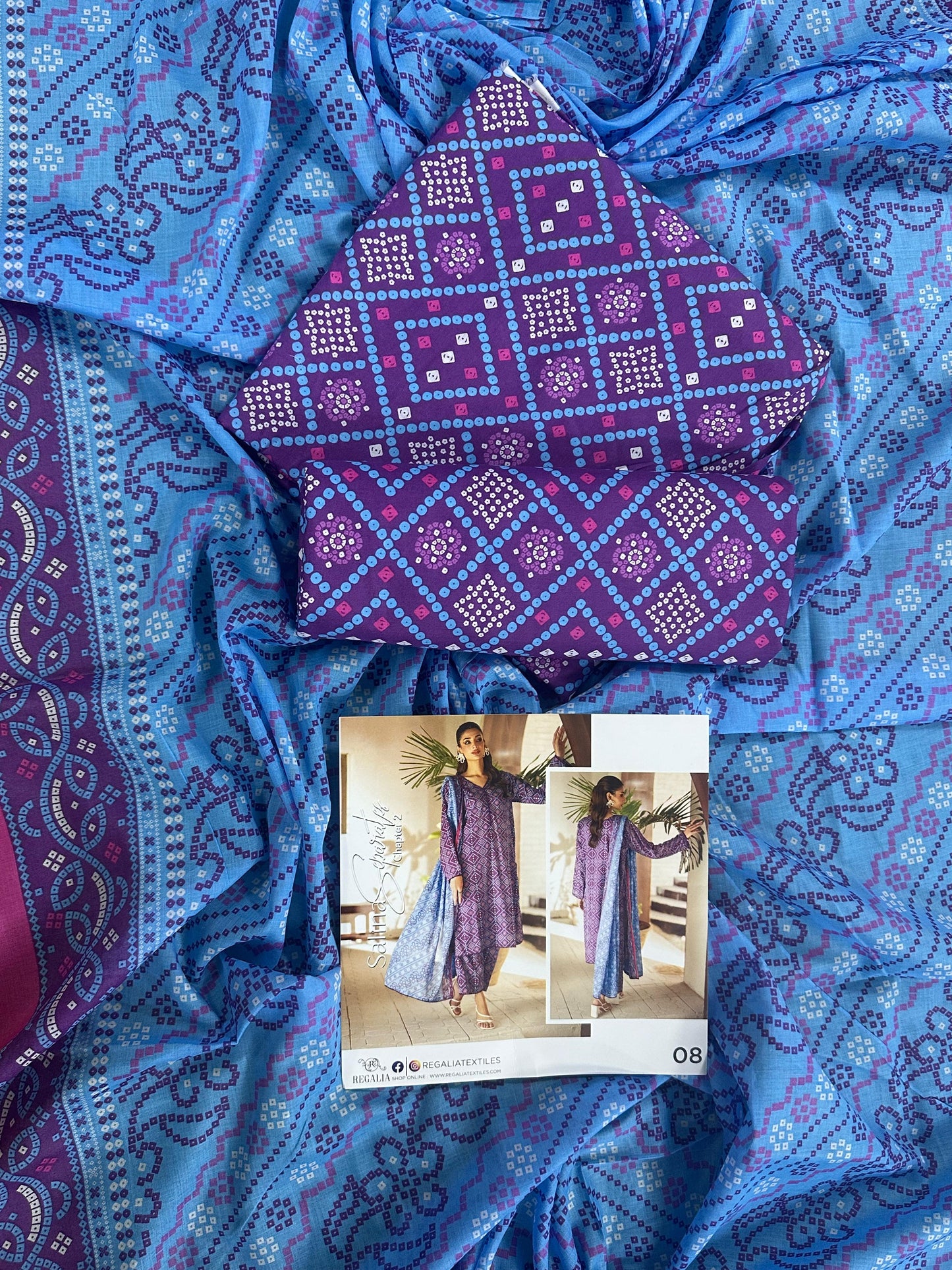 ✨🌿 SALINA SEPARATES – DIGITAL PRINTED LAWN COLLECTION 🌿✨ Design #08
Vol 2 – 2026 | By Regalia Textile