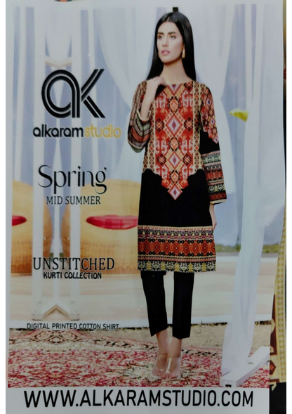 SHIRT PIECE KURTI LAWN COTTON