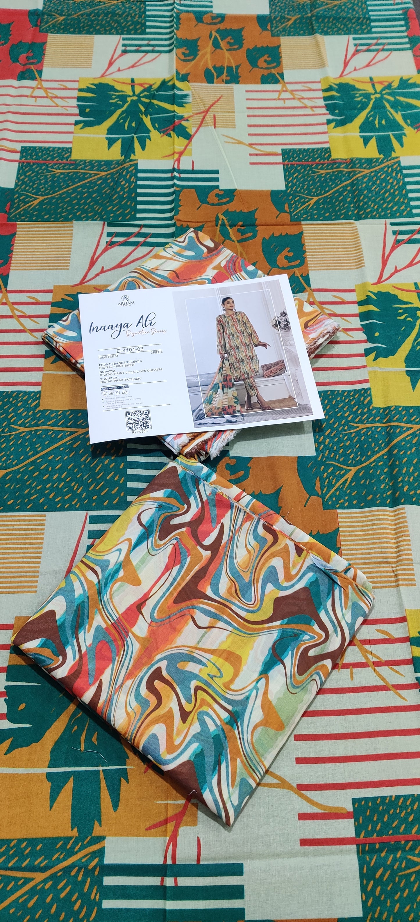 Inaaya Ali By ARHAM TEXTILE 3P