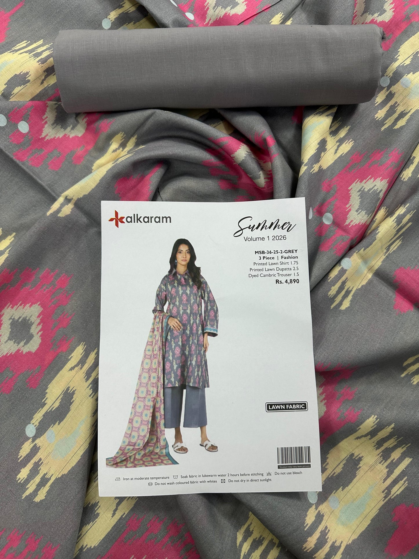 Alkaram Premium Unstitched Collection Digital Printed 2-Piece Suit