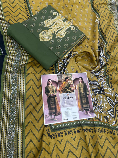 Asim Jofa Premium 3 Piece Unstitched Lawn Collection