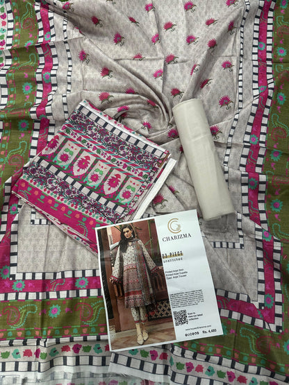 CHARIZMA LAWN COLLECTION 3 PIECE SUIT Design # 02