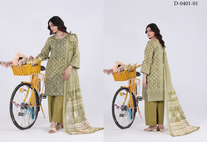 Luxury Summer Collection 
APPLIQUE KARI BY MOOSAJEE Design# D-0401-01