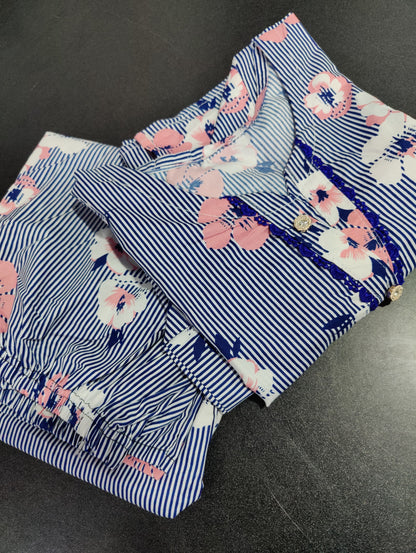 Stitched 2 Pieces Polo Allover Cords Set