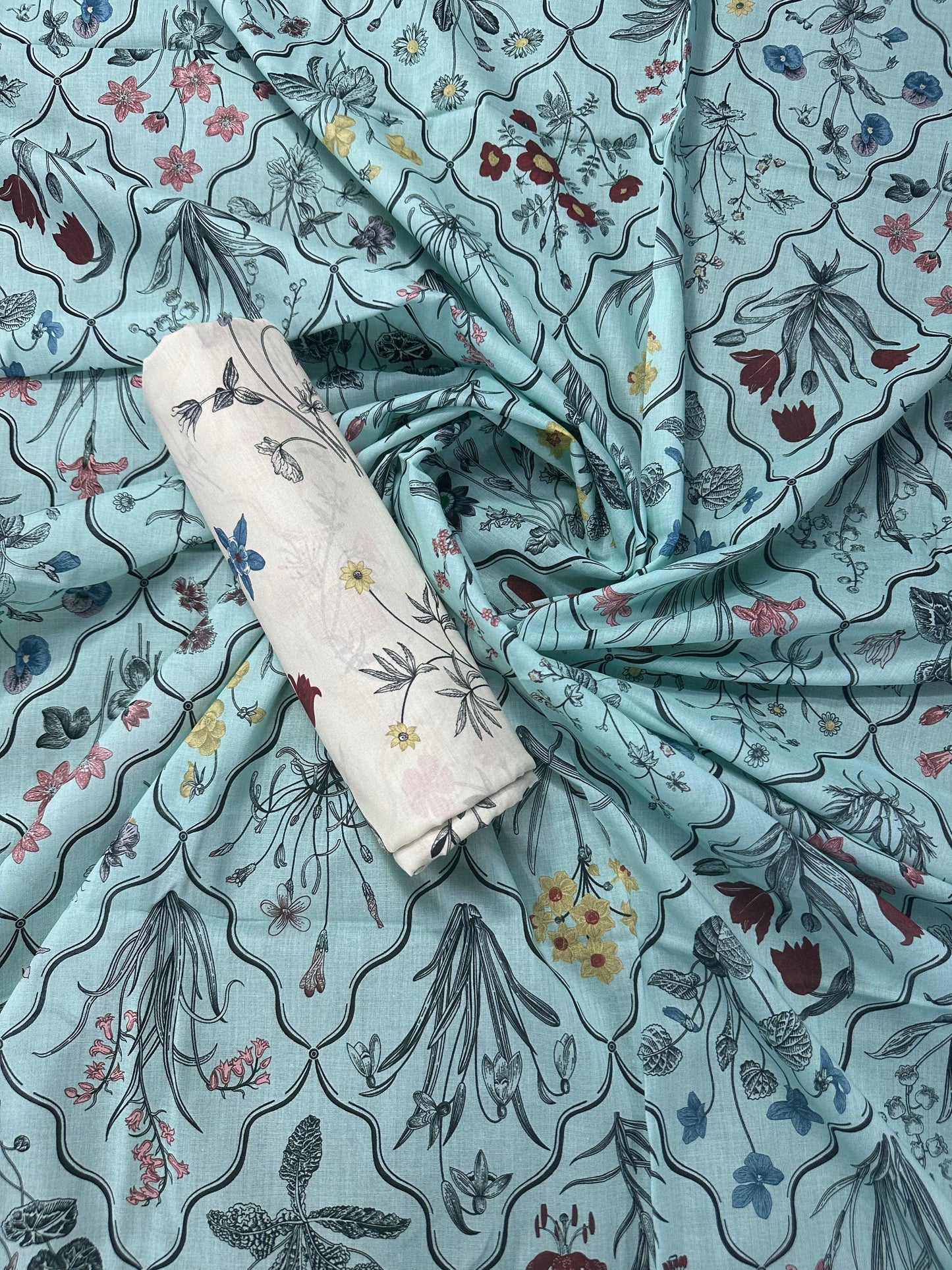 Al Dawood Textile D#4 (S+T) Unstitched Printed Cordset Collection