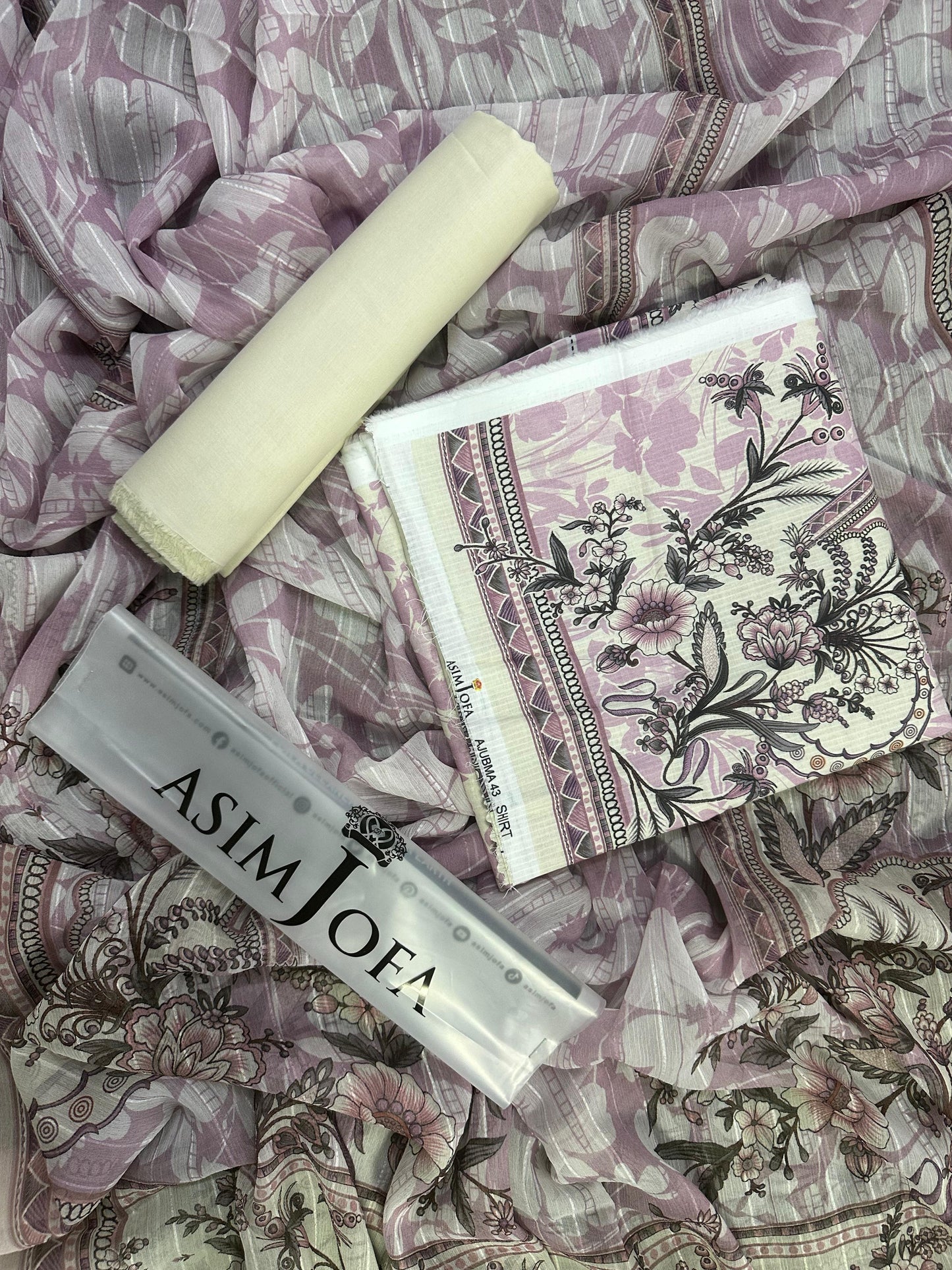 ASIM JOFA IVORY PRINTED 3PCS