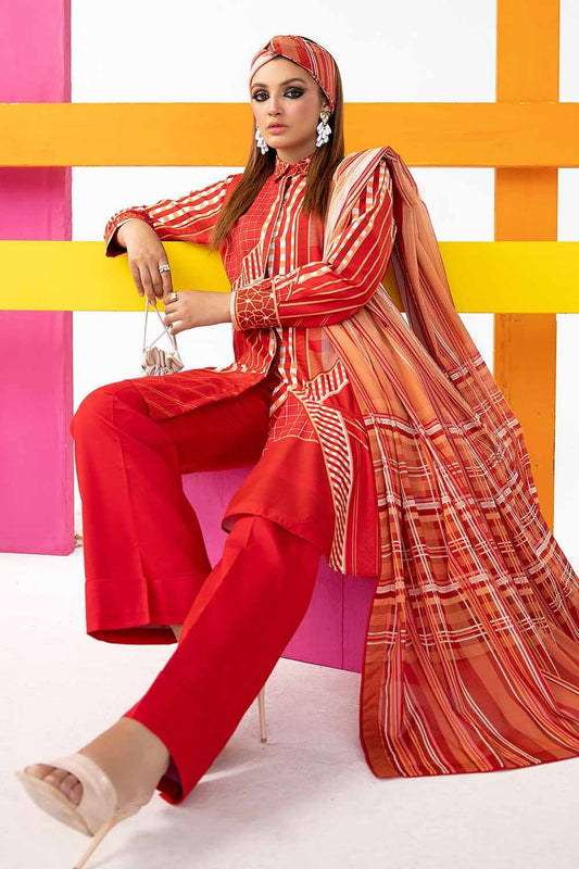 Gul Ahmed Printed Lawn Unstitched 3Pc Suit CL-42147 👌🔥✨