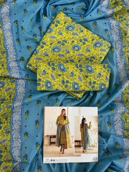 ✨🌿 SALINA SEPARATES – DIGITAL PRINTED LAWN COLLECTION 🌿✨ Design #07
Vol 2 – 2026 | By Regalia Textile