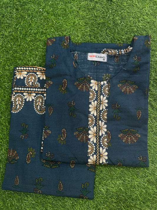 Khaadi Teal Stitch 2Pcs