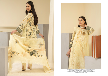Amaira Manzil Luxury Embroidered Lawn 3 Piece Unstitched Collection