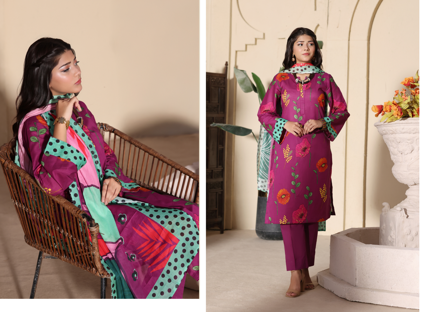 Inaaya Ali Lawn 3 Piece Collection 2026 By Arham Textile
