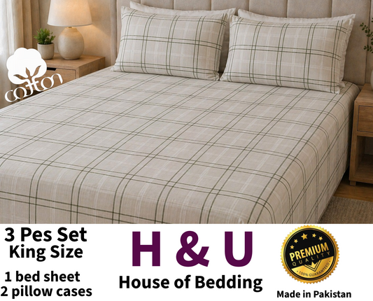 H&U Double Bed Bedsheet
