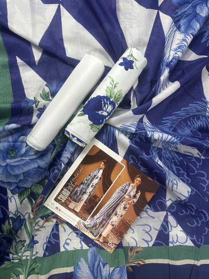 SALINA D-02 DIGITAL PRINTED LAWN  3PCS