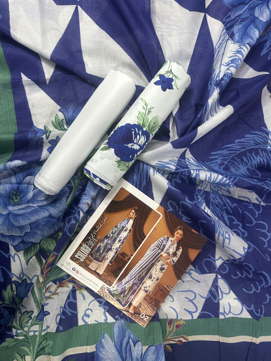 SALINA D-02 DIGITAL PRINTED LAWN  3PCS