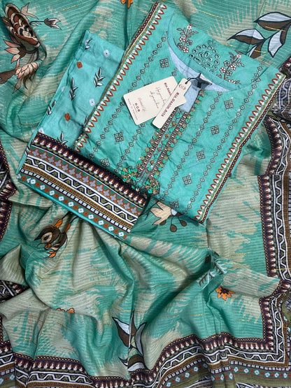 BQ EMBROIDERY STITCHED 3PCS RANDOMLY ANY COLOR/ ANY DESIGN