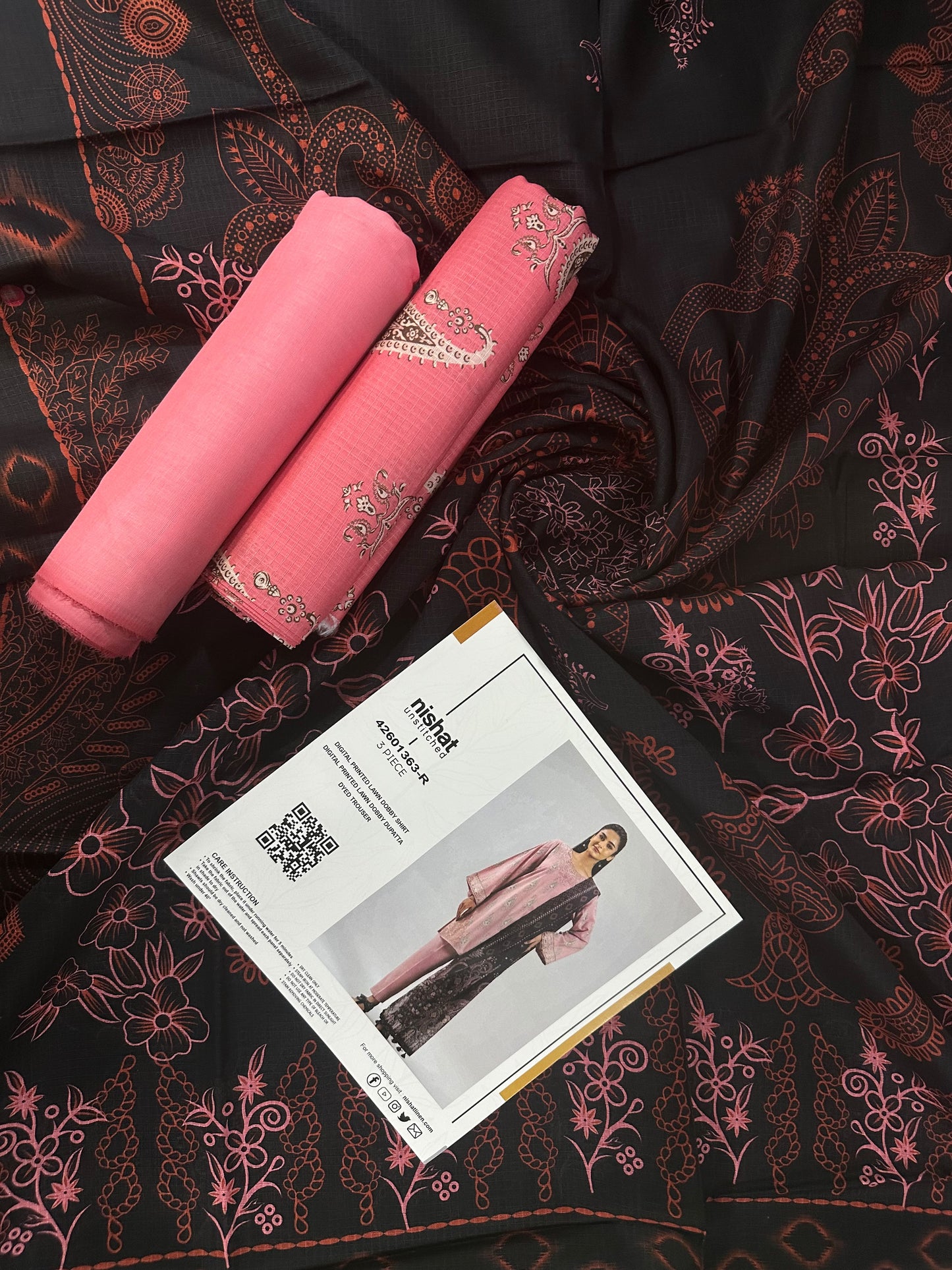 Nishat 3Pcs Dobby Lawn