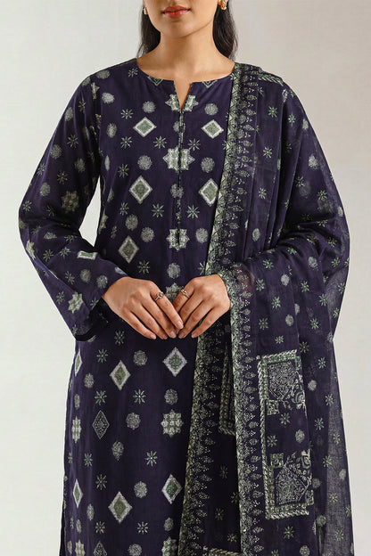 SAYA D.C:-U01-26219-P02B - 3 Piece Printed Lawn Collection