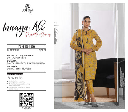 Inaaya Ali By ARHAM TEXTILE 3P