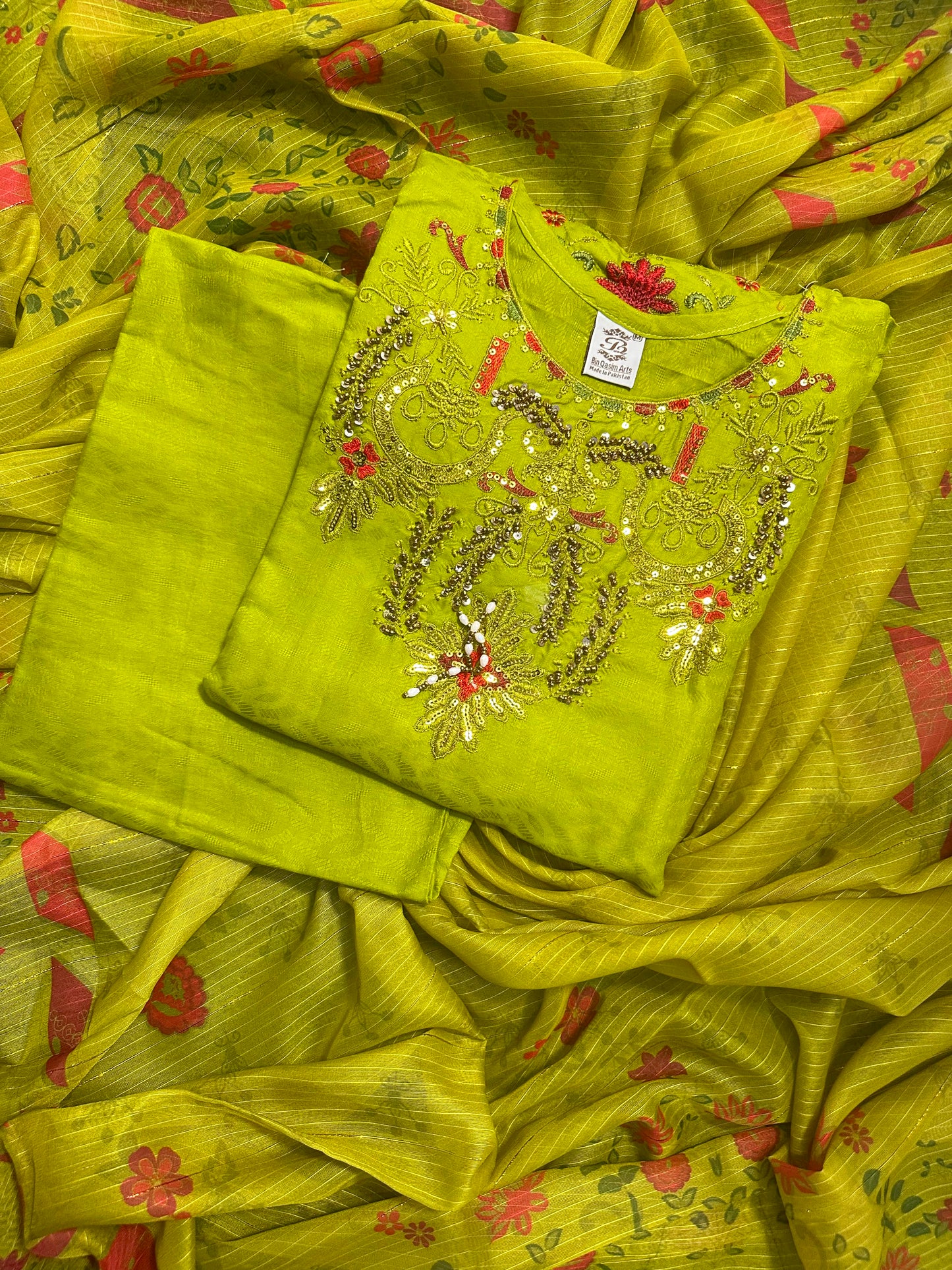 BQ EMBROIDERY STITCHED 3PCS RANDOMLY ANY COLOR/ ANY DESIGN