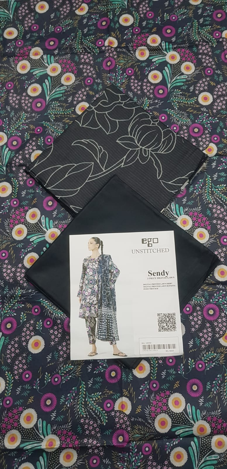 Ego Printed Unstitched 3P
