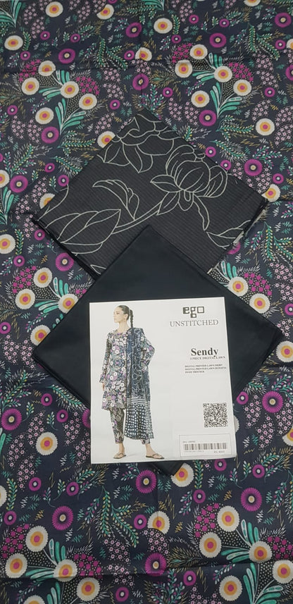 Ego Printed Unstitched 3P