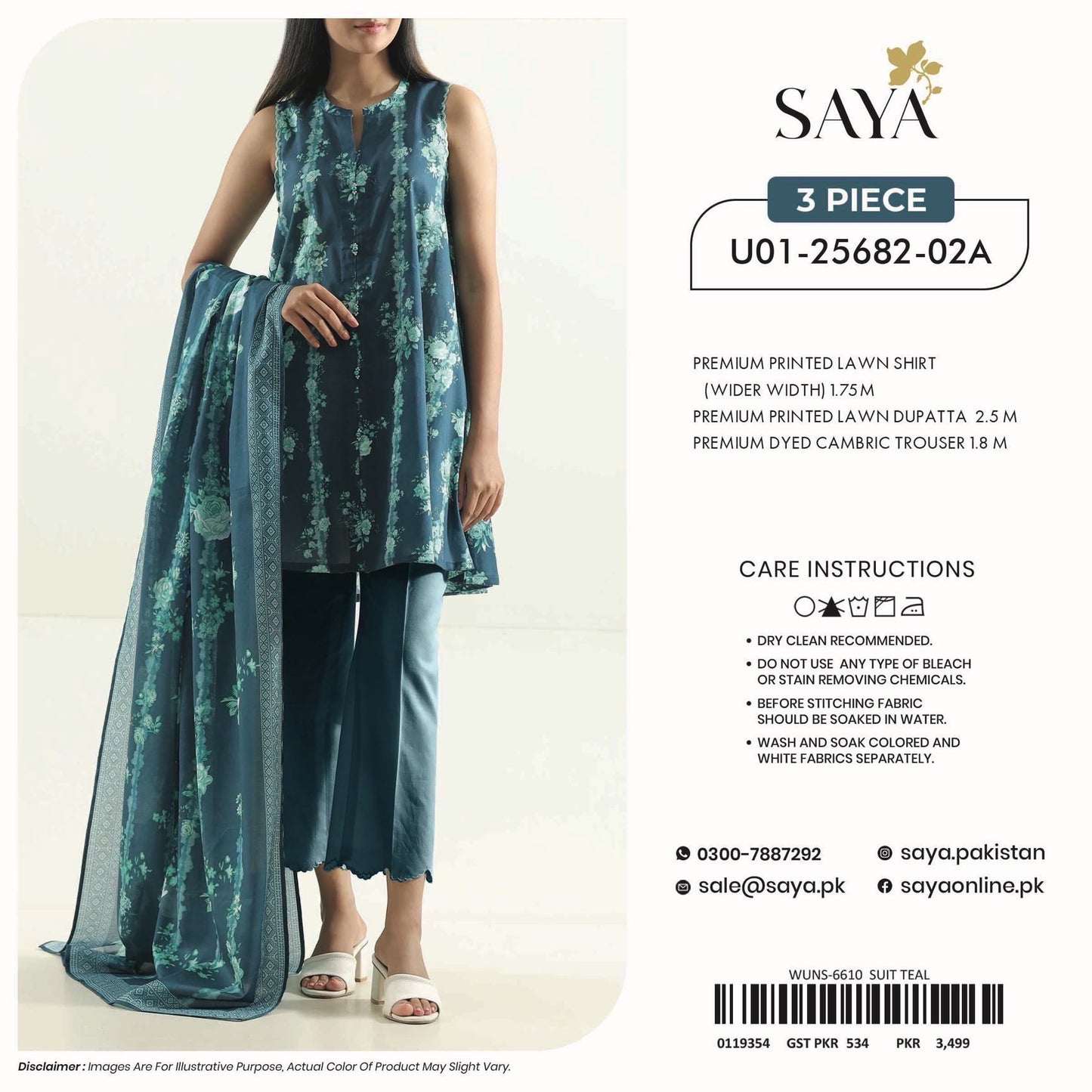 Saya Unstitched Printed 100% Original Cotton 3 PCs Suit In WHOLESALE PRICE 💯✨