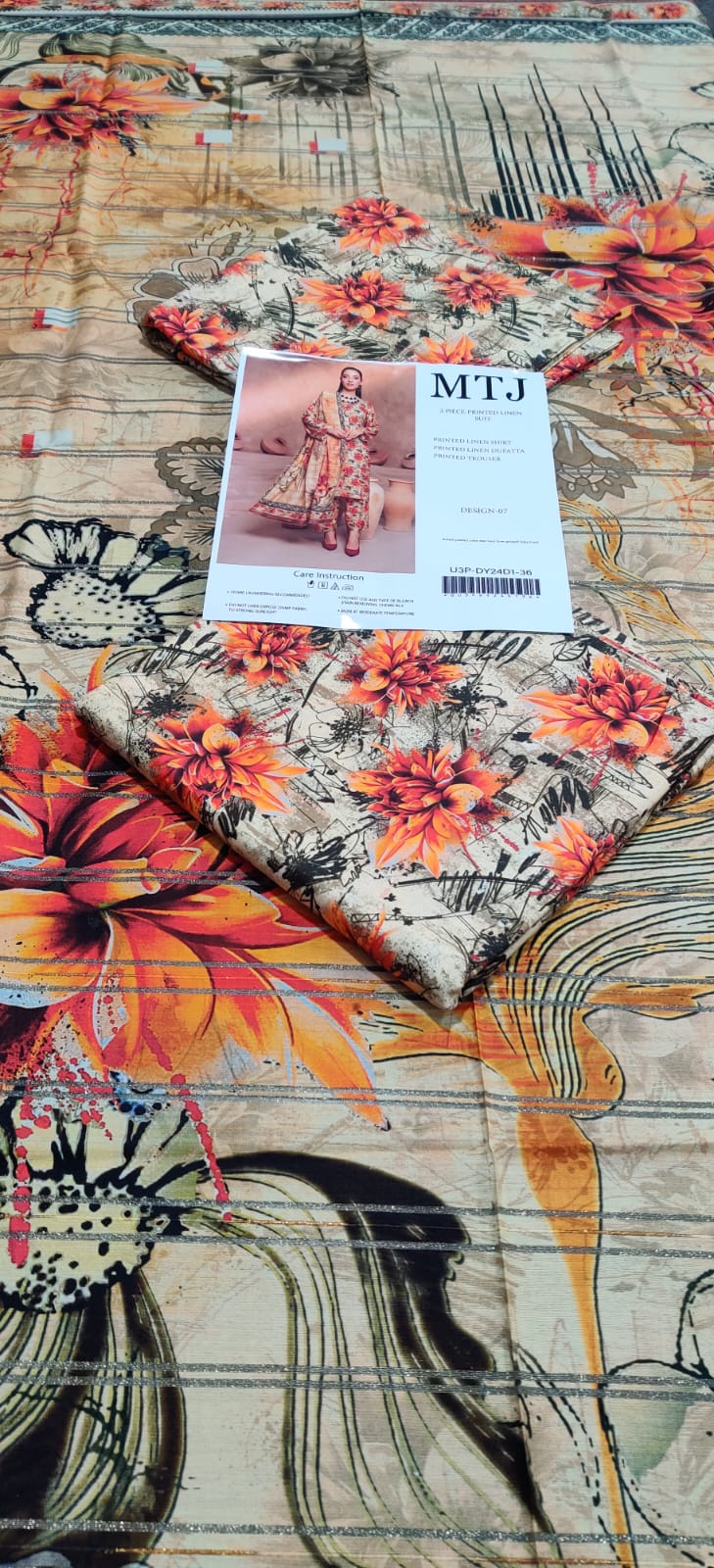 MTJ Floral Linen 3P