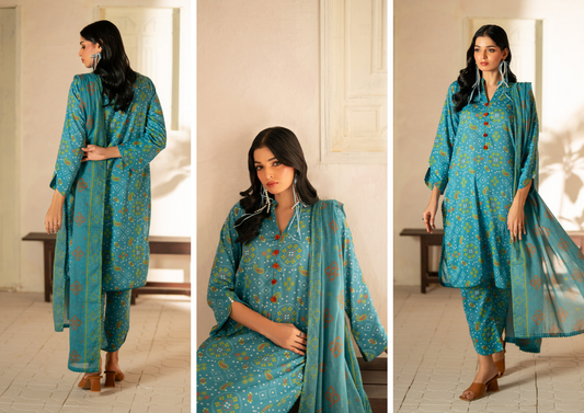 ✨🌿 SALINA SEPARATES – DIGITAL PRINTED LAWN COLLECTION 🌿✨ Design #01
Vol 2 – 2026 | By Regalia Textile