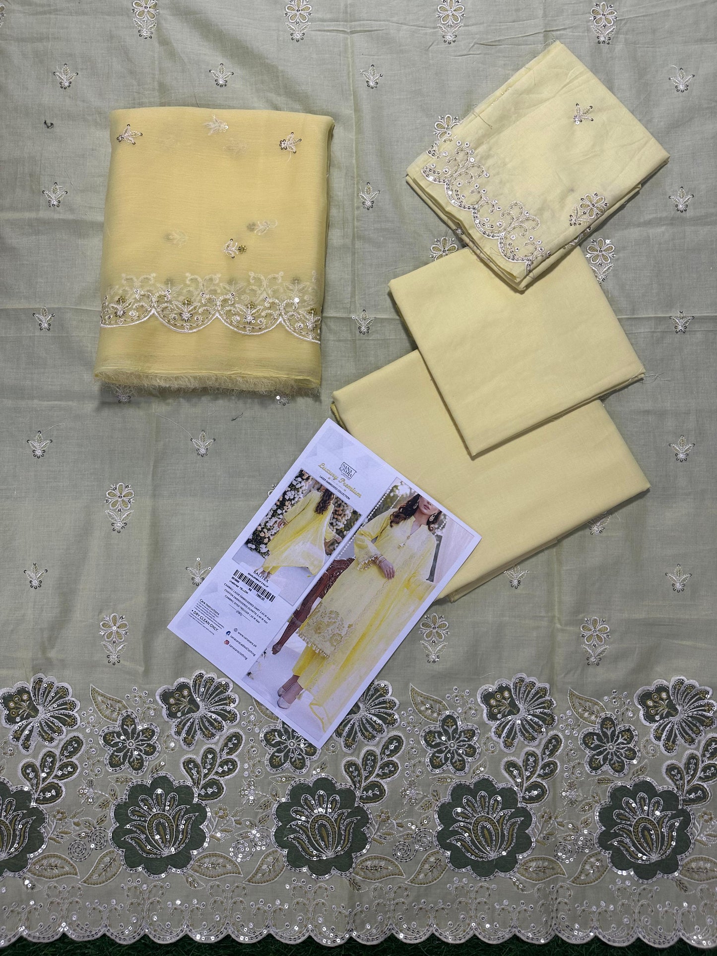 LUXURY PREMIUM Laser Embroidered Lawn Unstitched Collection 2026 Design# SSW6U3P273UT