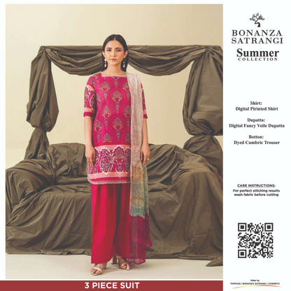Bonanza Satrangi Pink 3PCs