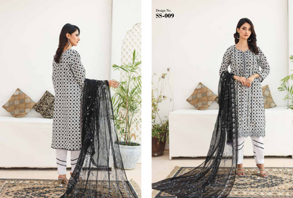 SANASARA EMBROIDED 3P By LEEDS