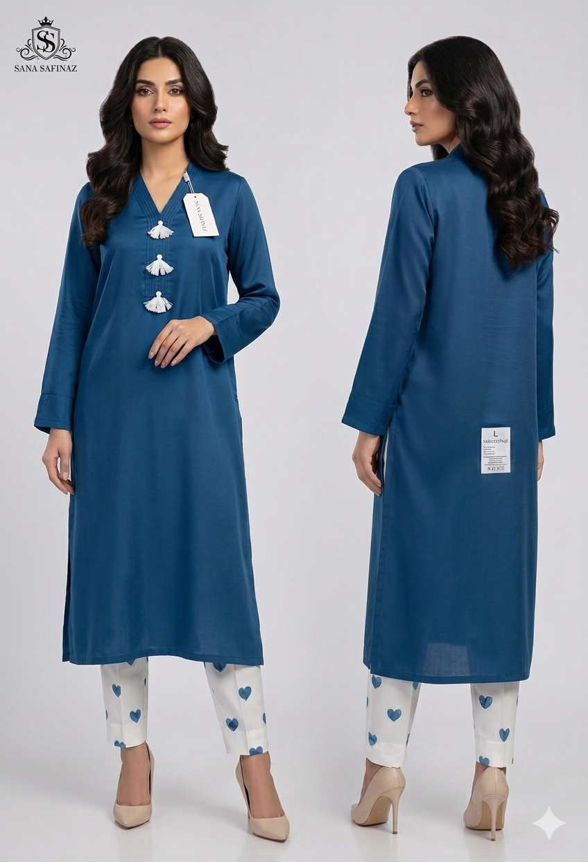 SANASAFINAZ Stitched CORDSET 2PCs Cotton – Ready to Wear