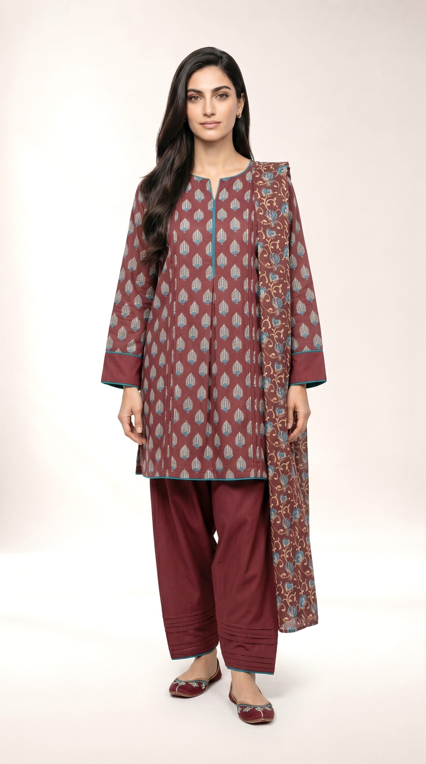 Alkaram Maroon MSB-02-26-183 3PCS