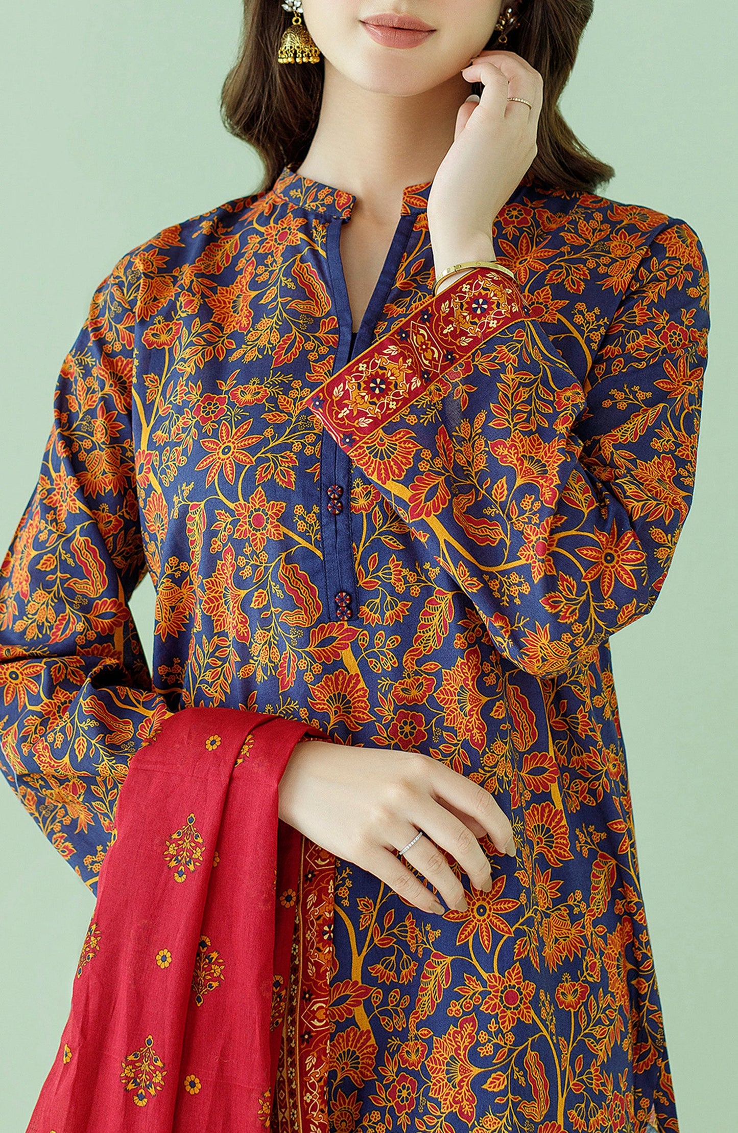 Orient Unstitched Lawn 3 Piece Collection D.C:-OTL-23-356