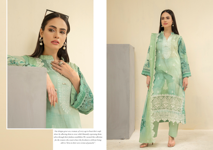 Amaira Manzil Luxury Embroidered Lawn 3 Piece Unstitched Collection