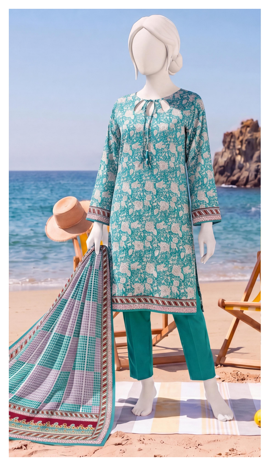 SAWERA-E-SAHIL Printed Lawn Collection D-03