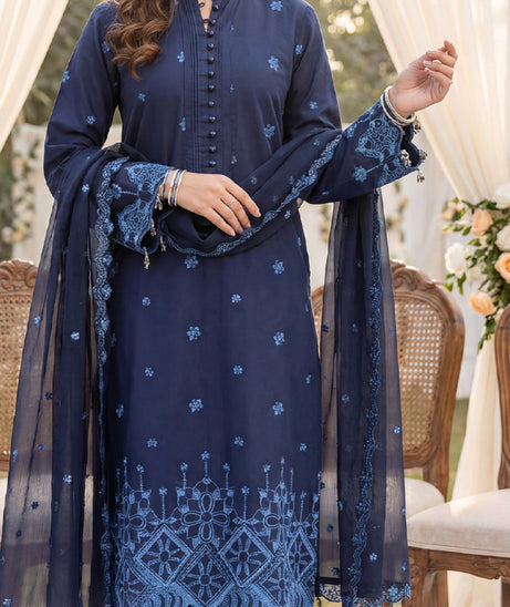 3PC Unstitched Lawn Embroidered Suit (D.C:-SSW6U3P269UT)