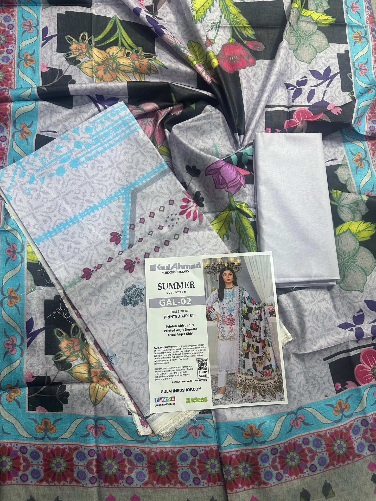 GulAhmed Unstitched LAWN  3PCS COLLECTION 2026 GAL-2