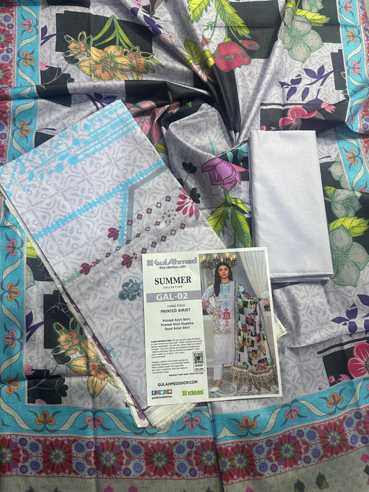 GulAhmed Unstitched LAWN  3PCS COLLECTION 2026 GAL-2