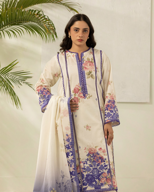 ZELLBURY Unstitched Lawn Collection 2026 Design #WUS26X30476