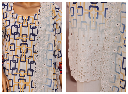 ✨ MTF Presents ✨
" L A S H K A R A " 💖 🌸 DIGITAL PRINTED EMBROIDERED CHIKANKARI DORIA LAWN COLLECTION 2025 🌸