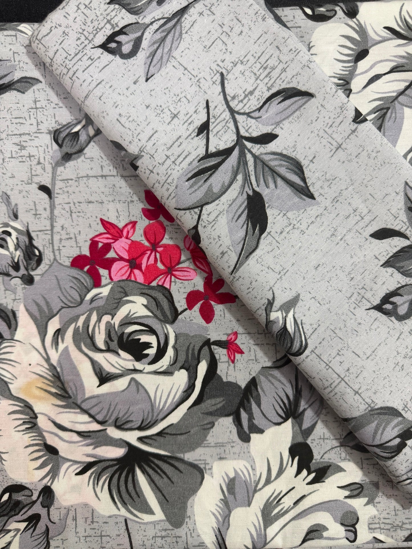 Salonika Grey Double Bed Bedsheets