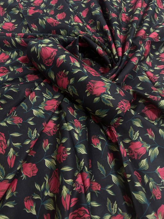 Mi Creation By Dr.Haris Red Rose Lawn 2Pcs