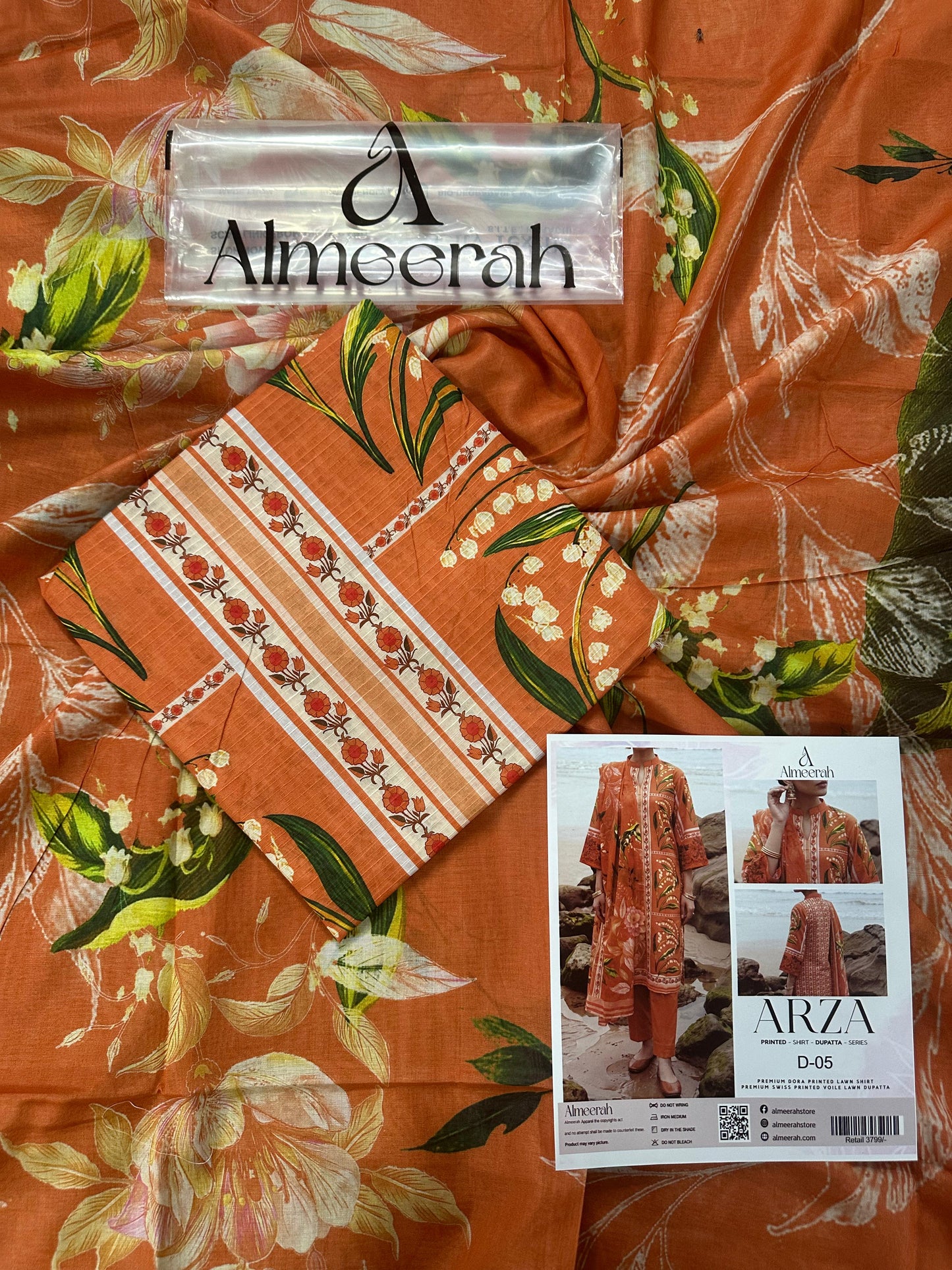 Almeerah ARZA – PRINTED D-05 2PC Premium Lawn Collection